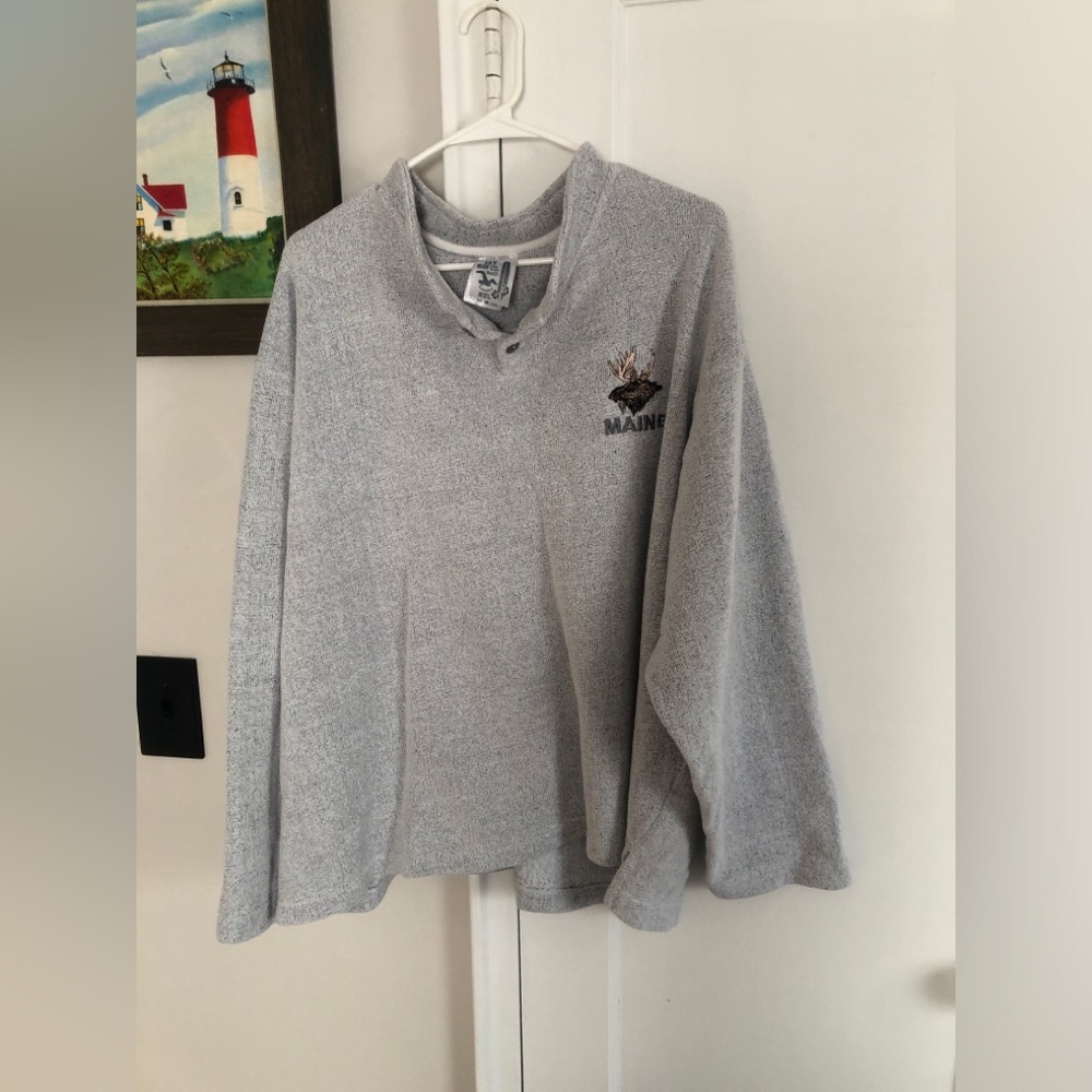 Gray Maine Moose Sweatshirt